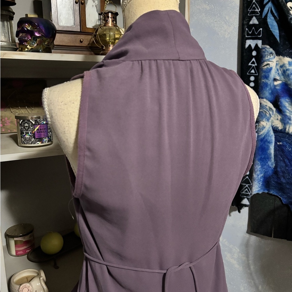 Wilfred purple faux wrap Mini Dress pockets xxs - Picture 11 of 15